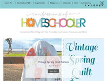 Tablet Screenshot of confessionsofahomeschooler.com